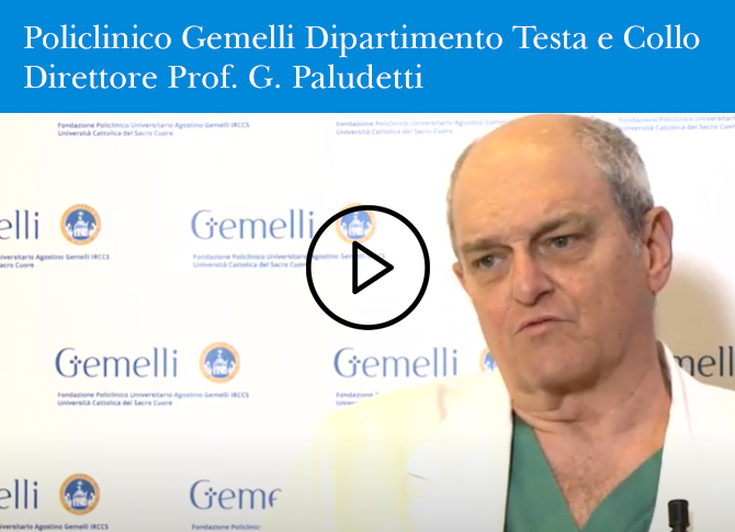 direttore dipartimento testa collo policlinico gemelli video prof paludetti